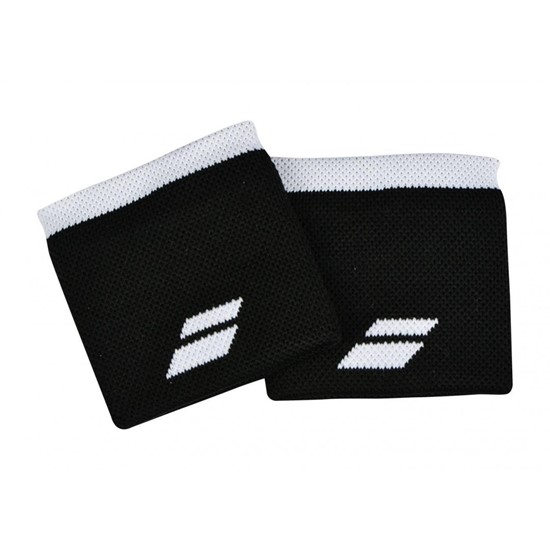 Frotki na rękę Babolat LOGO Wristband black/white