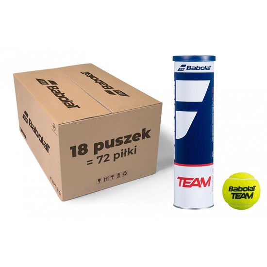 Piłki tenisowe Babolat Team (72 piłki)