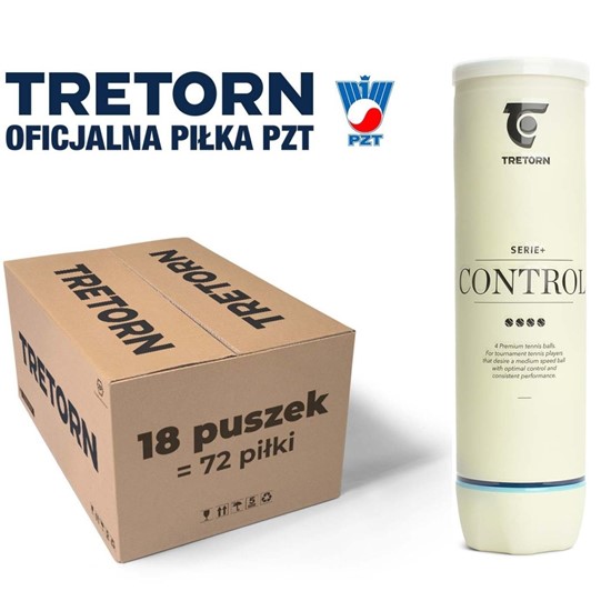 Piłki tenisowe Tretorn Serie+ Control (72 piłki)