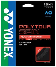 Naciąg Yonex Poly Tour Spin 1.25mm - Czarny