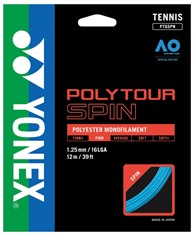 Naciąg Yonex Poly Tour Spin 1.25mm - Niebieski