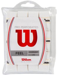 Owijka zewnętrzna Wilson Pro Perforated 12 White